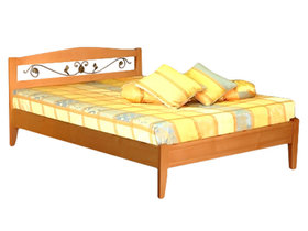 Жоржетта кровать из натурального дерева (ковка)