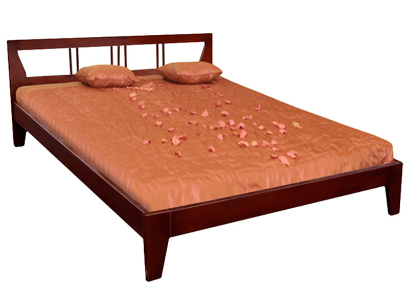 Кровать в цвете ольха